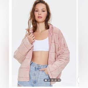 Forever 21 quilted zip up jacket